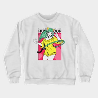 Anime Hula Hoop Girl Crewneck Sweatshirt